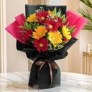 Bouquet of Red & Yellow Gerberas